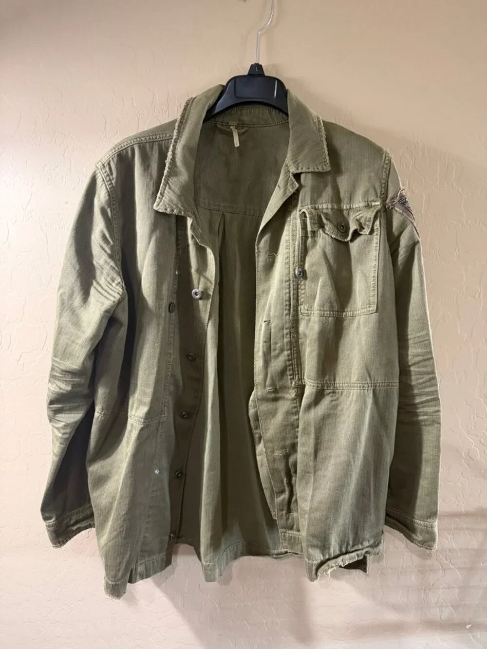 Free People embellished military jacket